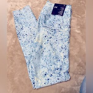 Under Armour Leggings Womens Size S Blue Ankle UA Project Rock HeatGear NWT